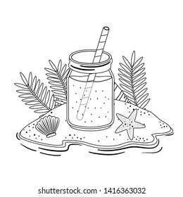 Isolated orange juice design vector illustration
