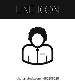 Isolated Orator Outline. Man Vector Element Can Be Used For Man, Orator, Speaker Design Concept.