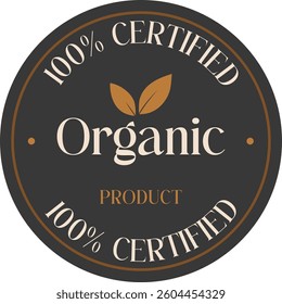 Isolated organic product Label template. Good for eco-friendly, natural, eco, bio, healthy sticker, label, badge and logo
