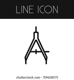 Isolated Orientation Outline. Direction Vector Element Can Be Used For Direction, Orientation, Compass Design Concept.