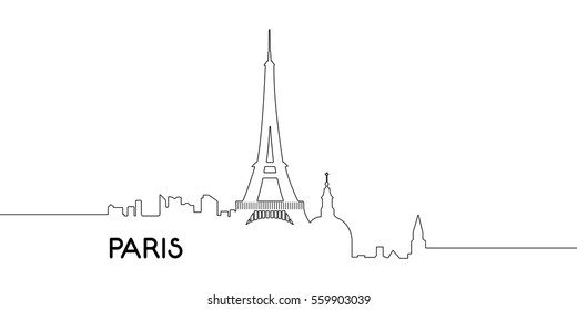 3,148 Paris skyline outline Images, Stock Photos & Vectors | Shutterstock