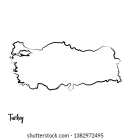 Turkey Country Outline Images, Stock Photos & Vectors | Shutterstock