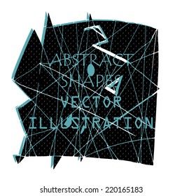 Isolated over white black vintage background. Illustration made in vector.