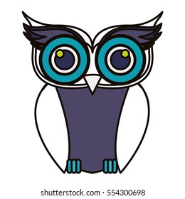 Isolated owl cartoon design