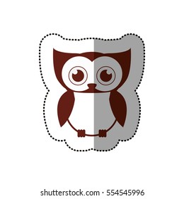 Isolated owl cartoon design