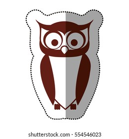 Isolated owl cartoon design