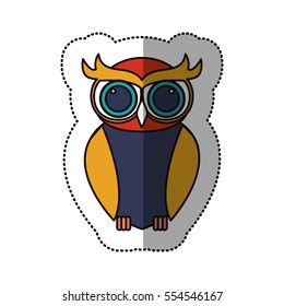 Isolated owl cartoon design