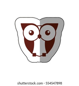 Isolated owl cartoon design