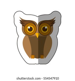 Isolated owl cartoon design