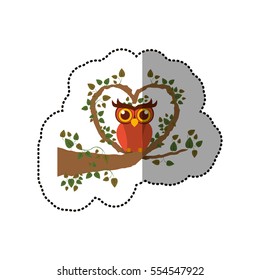 Isolated owl cartoon design