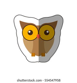 Isolated owl cartoon design