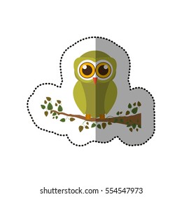 Isolated owl cartoon design
