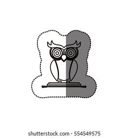 Isolated owl cartoon design