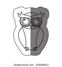 Isolated owl cartoon design