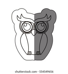 Isolated owl cartoon design