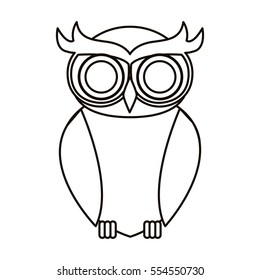Isolated owl cartoon design