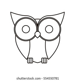 Isolated owl cartoon design