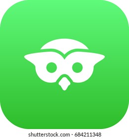 Isolated Owl Icon Symbol On Clean Background. Vector Night Fowl Element In Trendy Style.