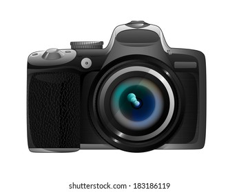 isolated own design camera ready to snapshot vector illustration