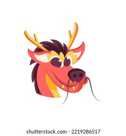 Isolated ox dragon baby vector illustration