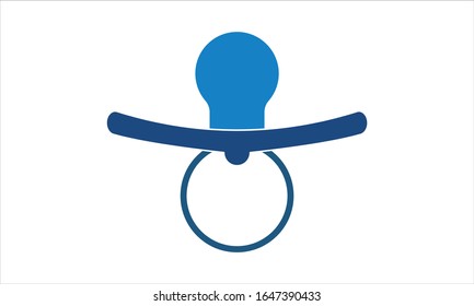 Isolated pacifier icon on white background vector image