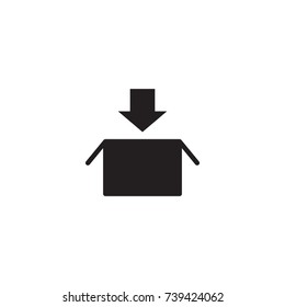 Isolated Packaging Icon Symbol On Clean Background. Vector Package Element In Trendy Style.