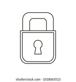 Isolated padlock design