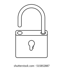 Isolated padlock design