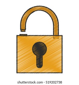 Isolated padlock design