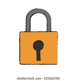Isolated padlock design