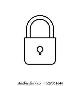 Isolated padlock design