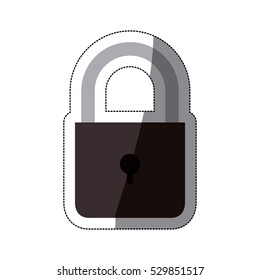Isolated padlock design