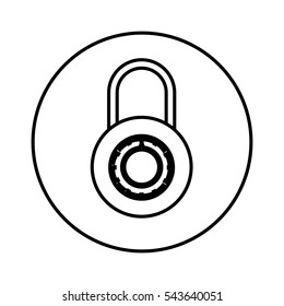 Isolated padlock design