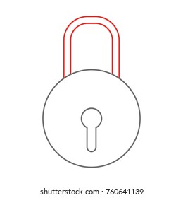Isolated padlock design