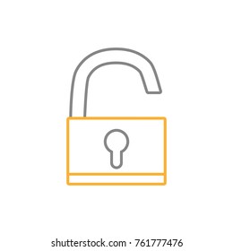 Isolated padlock design