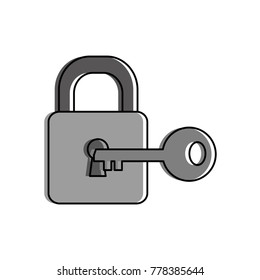 Isolated padlock design