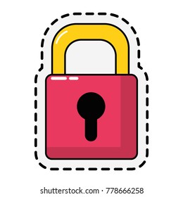 Isolated padlock design