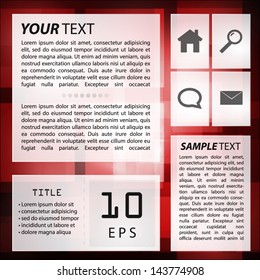 Isolated Pads Web Design With Abstract Background