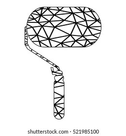 Isolated paintroller icon on a white background, Vector illustration