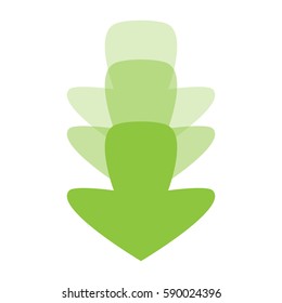 Isolated pair of arrows on a white background, Vector illustration