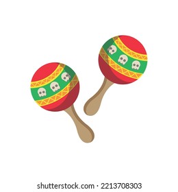 Isolated pair of maracas icon Vector