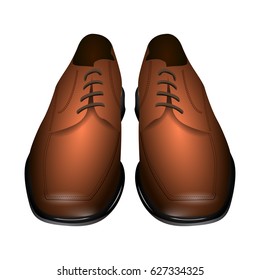 Isolated pair of shoes, Father's day vector illustration