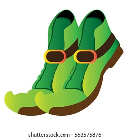 Isolated pair of traditional shoes, Vector illustration