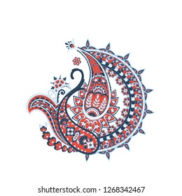 isolated paisley vector ornament