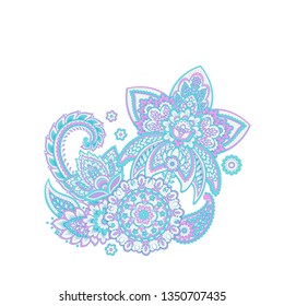 isolated paisley vector ornament