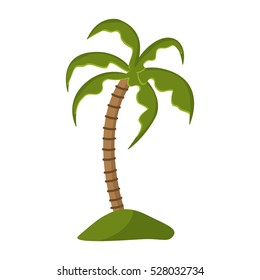 Isolated palm tree