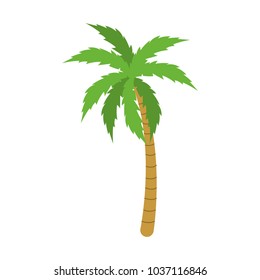Isolated palm tree design