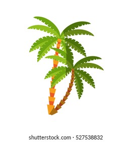 Isolated palm tree design