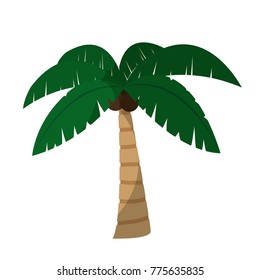 Isolated palm tree design