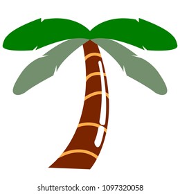 Isolated palm tree icon